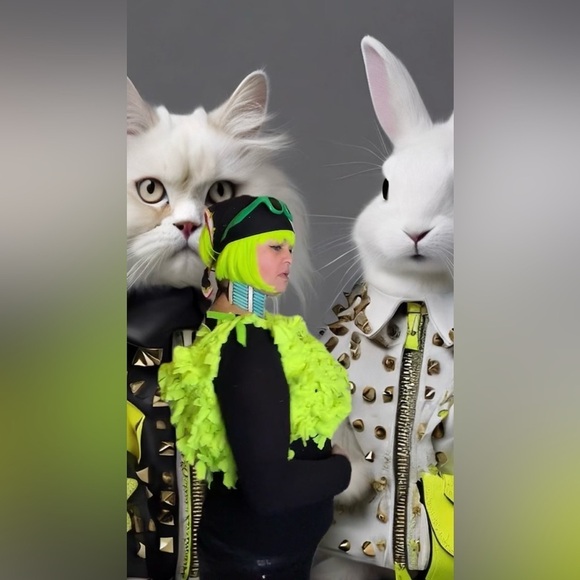 HANDCRAFTED Neon Green Women's Top knit by me NWT - Picture 9 of 17